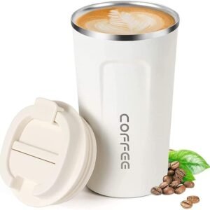 Digital Coffee Mug White with Temperature Display | Smart Thermal Mug for Hot Drinks