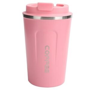 Digital Coffee Mug Pink with Temperature Display | Smart Thermal Mug for Hot Drinks