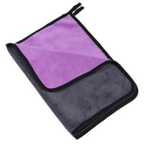 Super Soft Microfiber Cleaning Cloth for Car, Kitchen & Home – Absorbent, 40×60 cm (Purple)