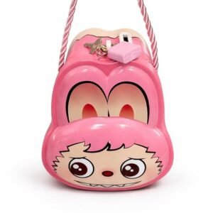 Labubu Money Bank – Pink Color | Cute Coin & Cash Saving Box