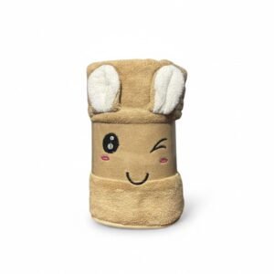 100% Cotton Baby Towel for Newborns & Toddlers | Soft Hooded Towel (Brown)