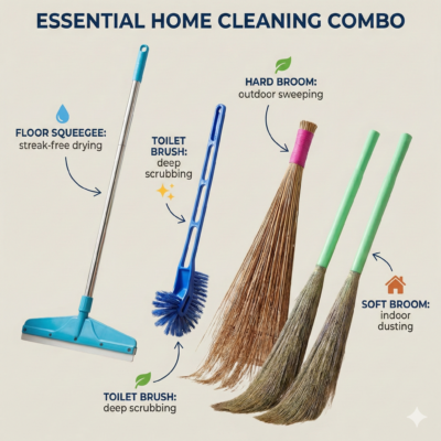 Hardsoftbroomwipertoiletbrush